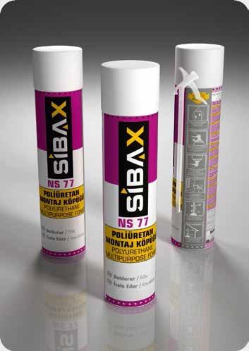 ქაფი პოლიეთილენის SIBAX POLYURETHANE FOAM 300მლ 330გრ (1*12) — სამონტაჟო ქაფი